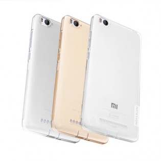 Чехол бампер силиконовый Nillkin Transparent N-TPU XM для смартфонов Xiaomi Mi4i/c White